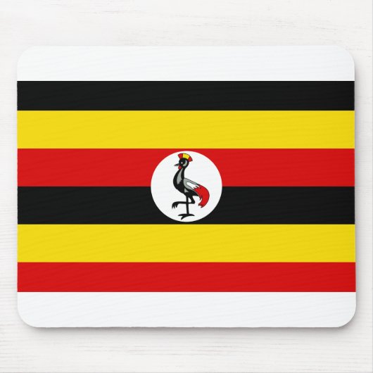 Uganda-Flagge Mousepad (Vorne)