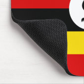 Uganda-Flagge Mousepad (Ecke)