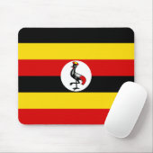 Uganda-Flagge Mousepad (Mit Mouse)