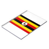 Uganda-Flagge Notizblock (Linke Seite)