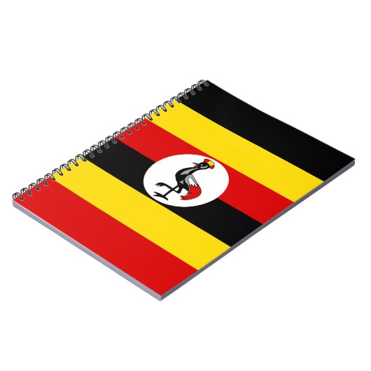 Uganda-Flagge Notizblock (Linke Seite)