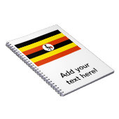 Uganda-Flagge Notizblock (Rechte Seite)