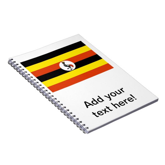 Uganda-Flagge Notizblock (Rechte Seite)