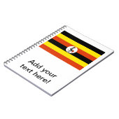 Uganda-Flagge Notizblock (Linke Seite)