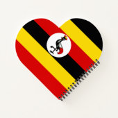 Uganda-Flagge Notizblock (Rückseite)