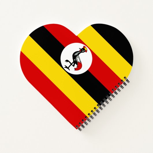 Uganda-Flagge Notizblock (Rückseite)