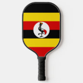 Uganda-Flagge Pickleball Schläger (Vorderseite)