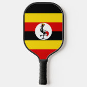 Uganda-Flagge Pickleball Schläger (Rückseite)