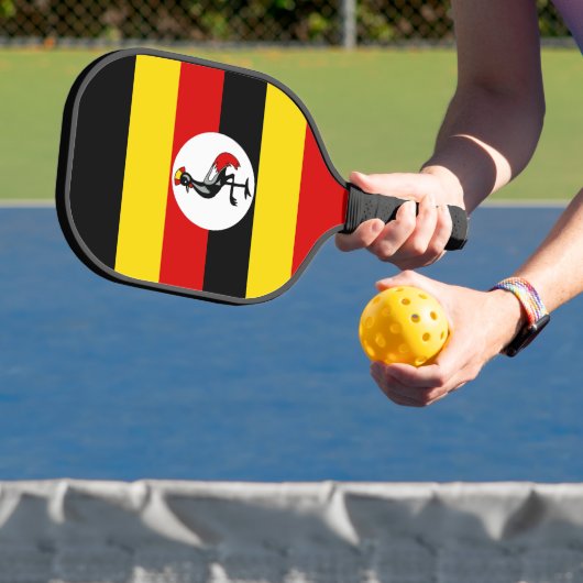 Uganda-Flagge Pickleball Schläger (InSitu)