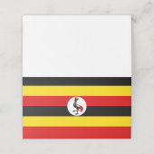 Uganda-Flagge Platzkarte (Außenseite Aufgefaltet)