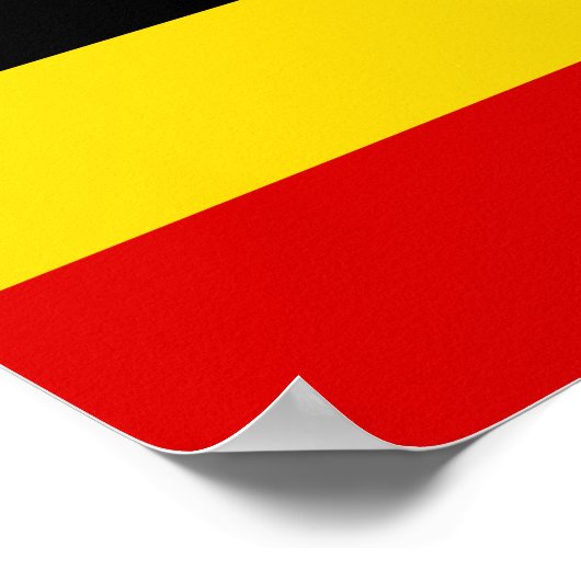 Uganda-Flagge Poster (Ecke)