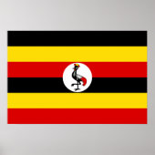 Uganda-Flagge Poster (Vorne)