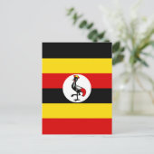 Uganda-Flagge Postkarte (Stehend Vorderseite)