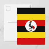 Uganda-Flagge Postkarte (Vorne/Hinten)