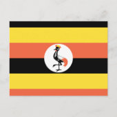 Uganda-Flagge Postkarte (Vorderseite)
