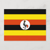 uganda-Flagge Postkarte (Vorderseite)