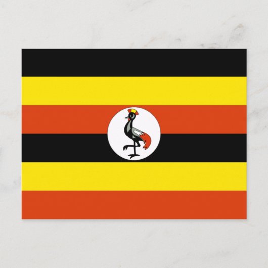 uganda-Flagge Postkarte (Vorderseite)