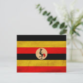 Uganda-Flagge Postkarte (Stehend Vorderseite)