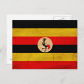 Uganda-Flagge Postkarte (Vorne/Hinten)