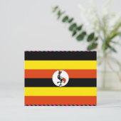 Uganda-Flagge Postkarte (Stehend Vorderseite)