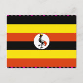 Uganda-Flagge Postkarte (Vorderseite)
