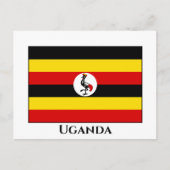 Uganda-Flagge Postkarte (Vorderseite)
