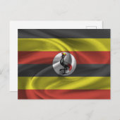 Uganda-Flagge Postkarte (Vorne/Hinten)