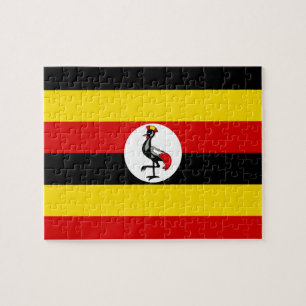 Uganda-Flagge Puzzle