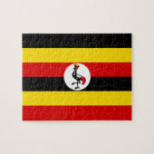 Uganda-Flagge Puzzle (Horizontal)