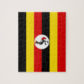 Uganda-Flagge Puzzle (Vertikal)