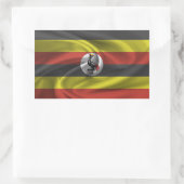Uganda-Flagge Rechteckiger Aufkleber (Tasche)