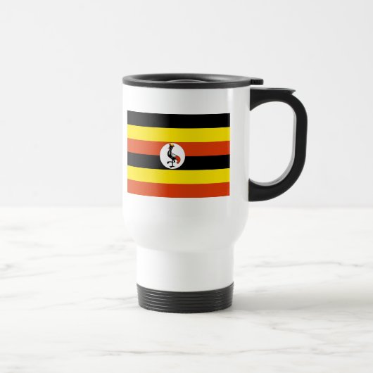 uganda-Flagge Reisebecher (Rechts)