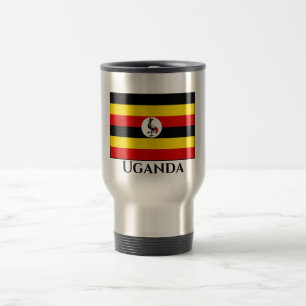 Uganda-Flagge Reisebecher