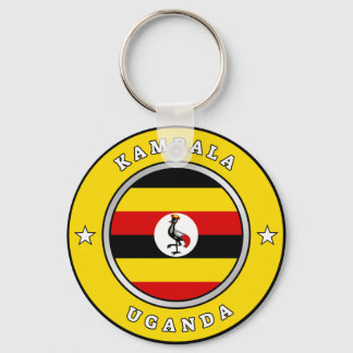 Uganda-Flagge Schlüsselanhänger