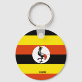 Uganda-Flagge Schlüsselanhänger (Vorderseite)