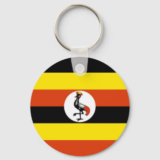 Uganda-Flagge Schlüsselanhänger