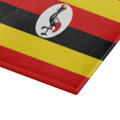 Uganda-Flagge Schneidebrett (Ecke)
