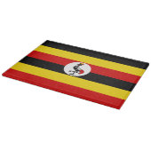 Uganda-Flagge Schneidebrett (Ecke)