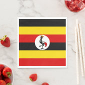 Uganda-Flagge Serviette (Beispiel)