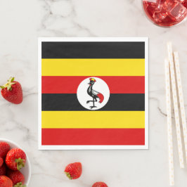 Uganda-Flagge Serviette