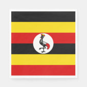 Uganda-Flagge Serviette (Vorderseite)