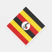 Uganda-Flagge Serviette (Ecke)