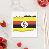 Uganda-Flagge Serviette (Beispiel)