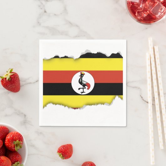 Uganda-Flagge Serviette (Beispiel)