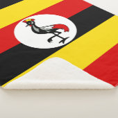 Uganda-Flagge Sherpadecke (3/4)