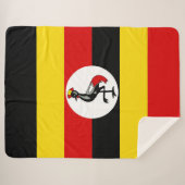 Uganda-Flagge Sherpadecke (Vorderseite (Horizontal))