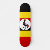 Uganda-Flagge Skateboard (Vorne)