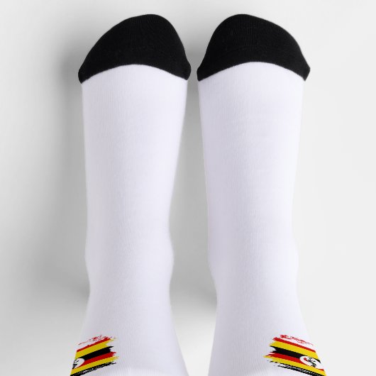 Uganda-Flagge Socken (Oben)