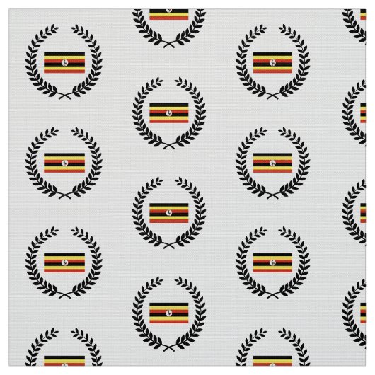 Uganda-Flagge Stoff (Muster)