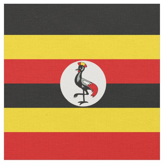 Uganda-Flagge Stoff (Nahaufnahme)